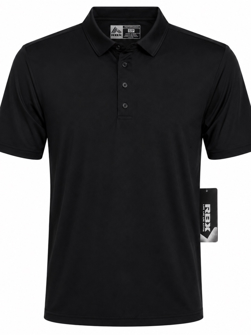 RBX Performance Polo Shirt Men’s Small Navy Blue Stretch Athletic Golf NWT